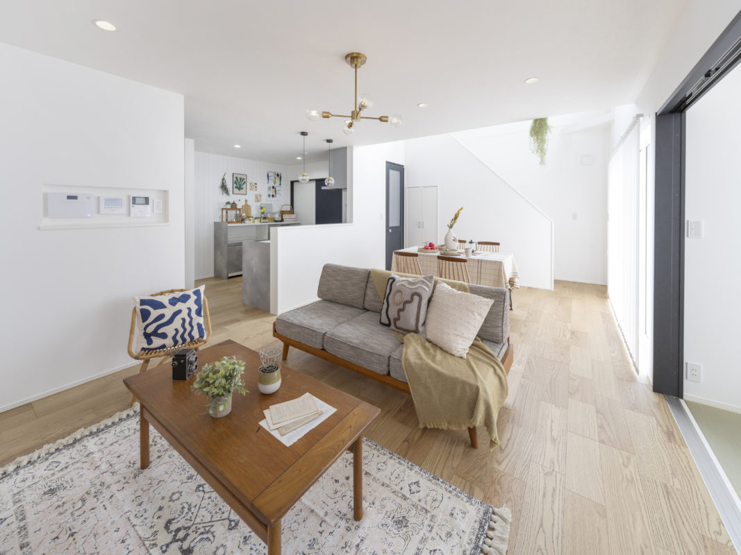 暮らしが広がる<br>仕切れる和室とウッドデッキのあるZERO-CUBE